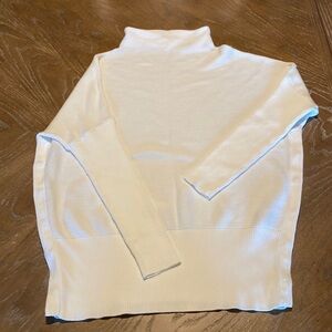 Seraphine White Cotton Maternity & Nursing Sweater